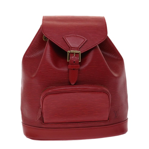LOUIS VUITTON Epi Montsouris MM Backpack Monaco 700th Red LV Auth 47479 - Picture 13 of 16